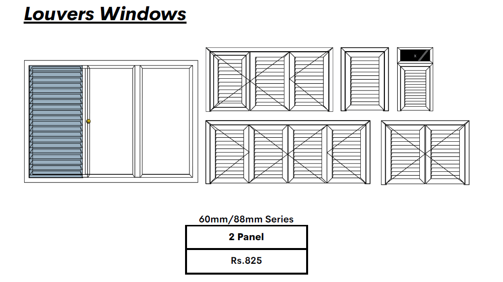 Louvers windows