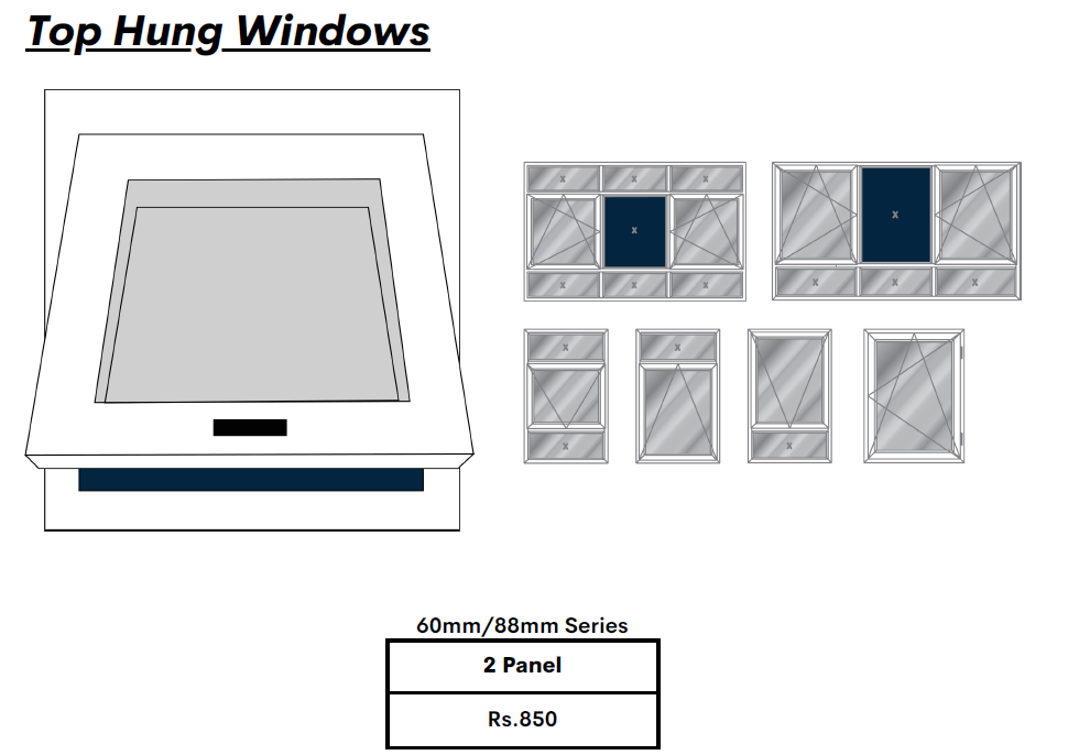 Top hung windows